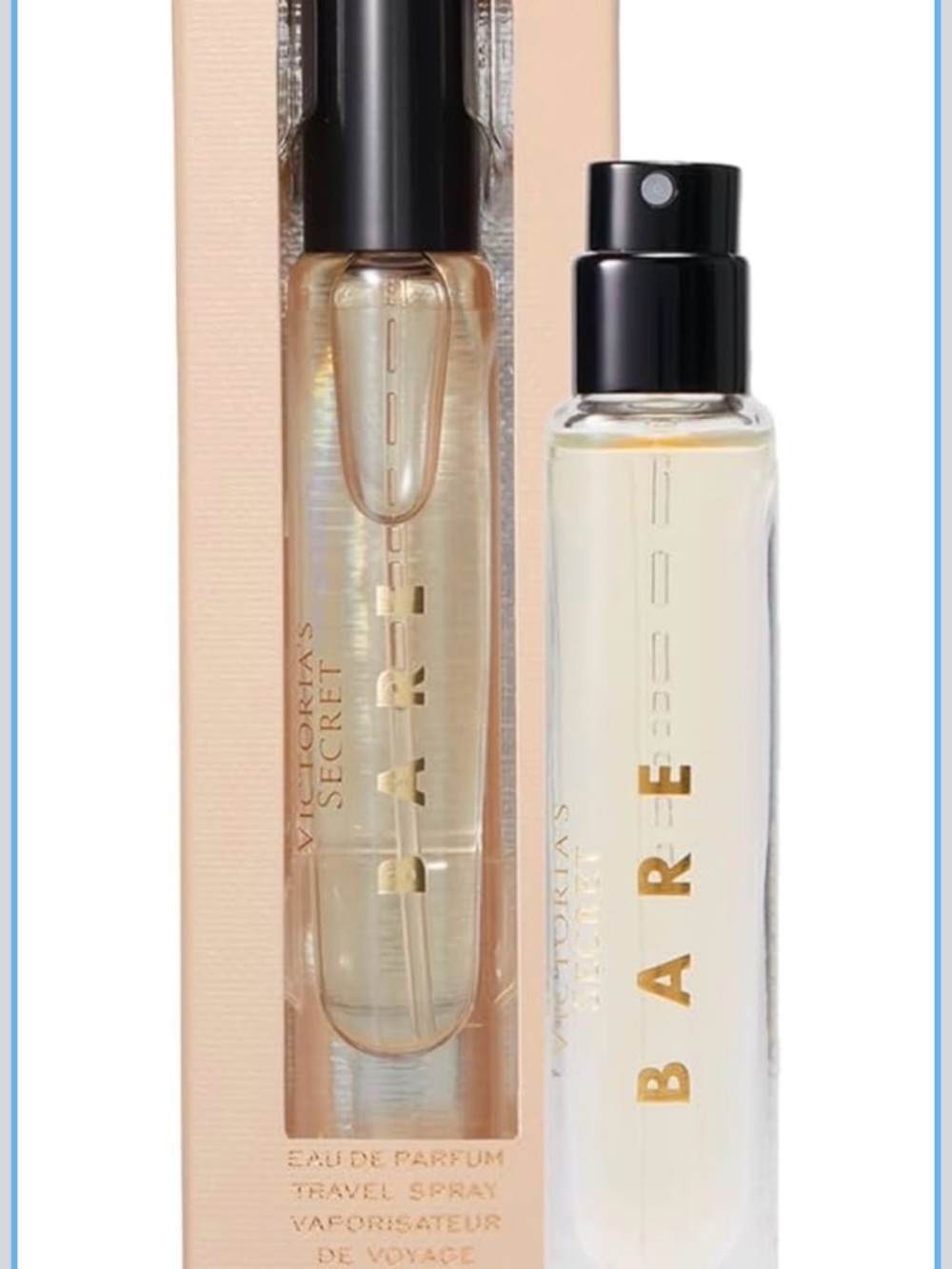 Victoria's Secret Bare Travel Spray BNIB- Sandalwood, Vanilla,Wild Saffron scent